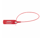 Пломба пластиковая «Фаст», длина: общая - 415 мм, рабочая - 330 мм, диаметр 2,3 мм, красная Пломба пластиковая «Фаст», длина: общая - 415 мм, рабочая - 330 мм, диаметр 2,3 мм, красная