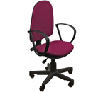 Кресло офисное Helmi HL-M30 «Престиж», обивка - бордовая ткань 2А