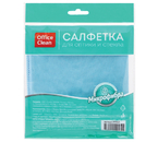Салфетка из микрофибры для оптики и стекла OfficeClean, 30×30 см, синяя Салфетка из микрофибры для оптики и стекла OfficeClean, 30×30 см, синяя