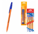 Набор шариковых ручек ErichKrause R-301 Orange Stick, 4 шт., синие Набор шариковых ручек ErichKrause R-301 Orange Stick, 4 шт., синие