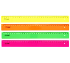 Линейка пластиковая «Стамм», 30 см, флуоресцентная, ассорти Линейка пластиковая «Стамм», 30 см, флуоресцентная, ассорти