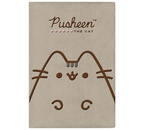 Блокнот на склейке Pusheen, 145×210 мм, 80 л., линия (в плюшевой обложке с вышивкой)