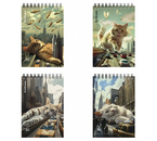 Блокнот на гребне ErichKrause (А6), 100×146 мм, 80 л., клетка, Вig City Cats, ассорти Блокнот на гребне ErichKrause (А6), 100×146 мм, 80 л., клетка, Вig City Cats, ассорти