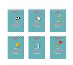 Блокнот на гребне Hatber А7, 75×105 мм, 40 л., клетка, «Мой любимый блокнот», ассорти Блокнот на гребне Hatber А7, 75×105 мм, 40 л., клетка, «Мой любимый блокнот», ассорти