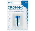 Батарейки щелочные Cromex, AAA, LR03, 1.5V, 2 шт. Батарейки щелочные Cromex, AAA, LR03, 1.5V, 2 шт.