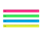 Линейка пластиковая «Стамм» Neon, 40 см, ассорти Линейка пластиковая «Стамм» Neon, 40 см, ассорти