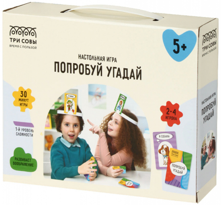 Игра настольная «Попробуй угадай», 72 карточки, 5+