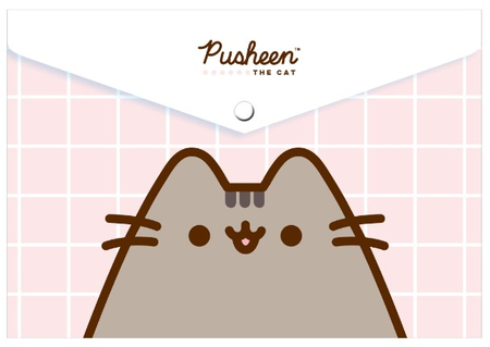 Папка для тетрадей на кнопке Pusheen, 235*330 мм