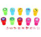 Набор детских печатей пластиковых Sima-Land, 10 шт., «Друзья» Набор детских печатей пластиковых Sima-Land, 10 шт., «Друзья»