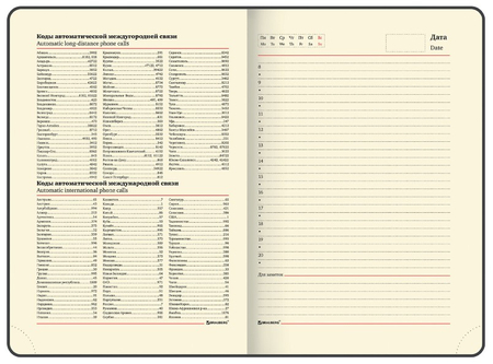 Ежедневник недатированный Brauberg Imperial, 140*210 мм, 160 л., бордовый