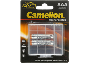 Аккумулятор Camelion Rechargeable Accu, AAA, 1.2V, 1100 mAh