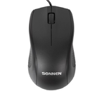 Мышь компьютерная Sonnen М-201, USB, проводная, черная Мышь компьютерная Sonnen М-201, USB, проводная, черная