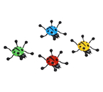 Сувенир-липучка «Жучок сползает по стеклу», 6 см, ассорти
