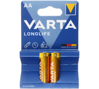 Батарейки щелочные Varta Longlife, AA, LR6, 1.5V, 2 шт.