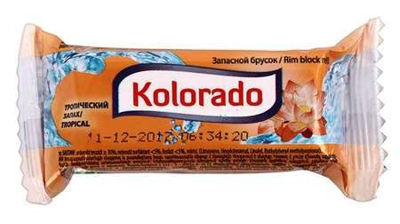 Сменный блок для унитаза Kolorado, 40 г, «Тропический»