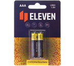 Батарейки щелочные Eleven Super, AAA, LR03, 1.5V, 2 шт.