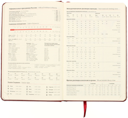 Ежедневник датированный на 2025 год Brauberg Comodo, 140*210 мм, 168 л., красный