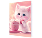 Открытка поздравительная «Мир открыток», 115×85 мм, двойная, «Котик с какао» Открытка поздравительная «Мир открыток», 115×85 мм, двойная, «Котик с какао»