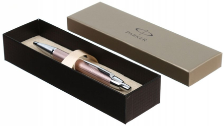 Ручка подарочная шариковая Parker IM Premium K222 Metal Pink CT, корпус розовый 