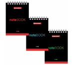 Блокнот на гребне Brauberg А7, 65×100 мм, 40 л., клетка, «Черный стиль», ассорти Блокнот на гребне Brauberg А7, 65×100 мм, 40 л., клетка, «Черный стиль», ассорти