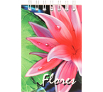 Блокнот на гребне А7, 70×100 мм, 48 л., клетка, «Цветы» Блокнот на гребне А7, 70×100 мм, 48 л., клетка, «Цветы»