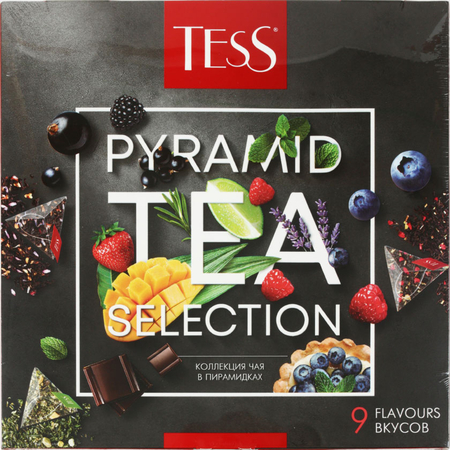 Набор «Коллекция чая в пирамидках» Tess, 81 г, 45 пакетиков, 9 видов