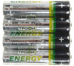 Батарейки щелочные «Трофи Energy», AAA, LR03, 1.5V, 4 шт.