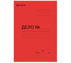 Папка картонная «Дело» со скоросшивателем Brauberg Standard+, А4, ширина корешка 20 мм, плотность 360 г/м², мелованная, красная