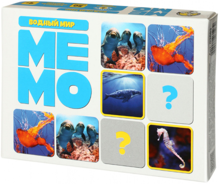 Игра настольная «Мемо», «Водный мир», 4+