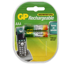 Аккумулятор GP, AAA, 1.2V, 650mAh, (2 шт. в упаковке)