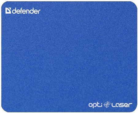 Коврик для мыши Defender Silver Opti-Laser, 220*180*0,4 мм, синий металлик