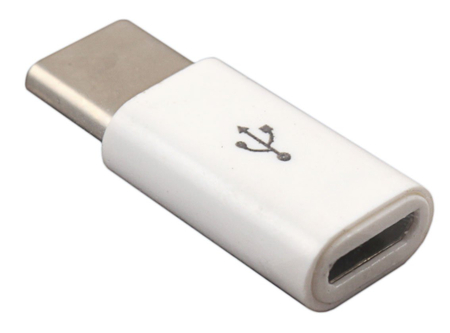 Переходник Micro USB Type-B на USB Type-C CU-0001, белый