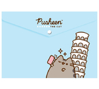 Папка для тетрадей на кнопке Pusheen, 235×330 мм