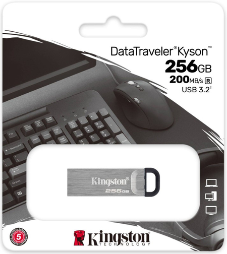 Флэш-накопитель Kingston DataTraveler Kyson (USB 3.2), 256Gb