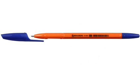 Ручка шариковая Brauberg X-333 Orange, корпус оранжевый, стержень синий