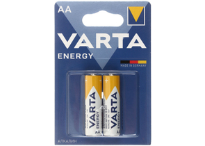 Батарейки щелочные Varta Energy, AA, LR6, 1.5V, 2 шт.