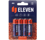 Батарейки щелочные Eleven, AA, LR6, 1.5V, 4 шт.