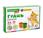 Гуашь Brauberg Kids, 24 цвета×15 мл Гуашь Brauberg Kids, 24 цвета×15 мл