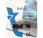 Флэш-накопитель Netac U351 (2.0), 16 Gb, корпус черный