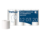 Бумага туалетная Tellus Premium, 8 рулонов, ширина 95 мм, белая Бумага туалетная Tellus Premium, 8 рулонов, ширина 95 мм, белая