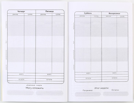 Блокнот для планирования финансов Cashbook, 100*140 мм, 68 л., «Кот»