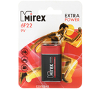 Батарейка солевая Mirex Extra Power, 6F22, 9V, тип «Крона»