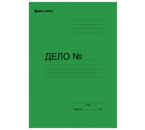 Папка картонная «Дело» со скоросшивателем Brauberg Standard+, А4, ширина корешка 20 мм, плотность 360 г/м², мелованная, зеленая