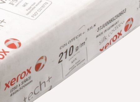 Бумага офисная Xerox Colotech+ Silk coated, SRА3 (450*320 мм), 210 г/м2, (цена за 1 лист)