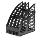 Лоток вертикальный сборный Attache, 285×235×160 мм, 3 отделения, черный Лоток вертикальный сборный Attache, 285×235×160 мм, 3 отделения, черный