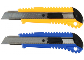 Нож канцелярский усиленный Silwerhof Daily, ширина лезвия 18 мм, корпус ассорти Нож канцелярский усиленный Silwerhof Daily, ширина лезвия 18 мм, корпус ассорти