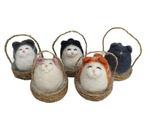 Сувенир из шерсти «Котошарик в корзине» (Ковтун И.В.), 4,5×4,5×6 см, ассорти Сувенир из шерсти «Котошарик в корзине» (Ковтун И.В.), 4,5×4,5×6 см, ассорти