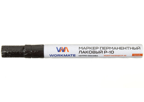 Маркер перманентный лаковый Workmate P-10, черный