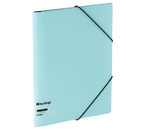 Папка пластиковая на резинке Berlingo Instinct, толщина пластика 0,6 мм, аквамариновая Папка пластиковая на резинке Berlingo Instinct, толщина пластика 0,6 мм, аквамариновая