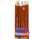 Карандаш чернографитный Qredo, твердость грифеля ТМ, с ластиком, корпус коричневый Карандаш чернографитный Qredo, твердость грифеля ТМ, с ластиком, корпус коричневый